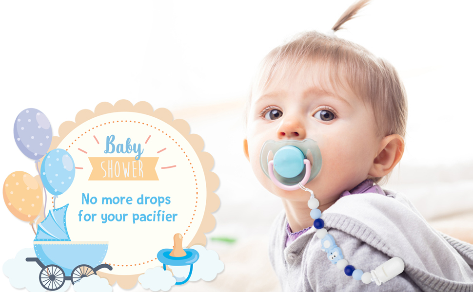 4Pcs Silicone Pacifier Clip for Babies Infant Animal