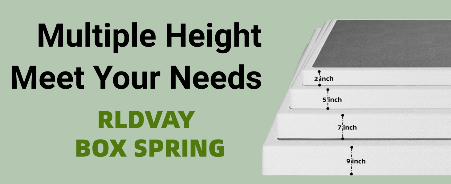 RLDVAY CalKing BoxSpring, 5 inch Low Profile California