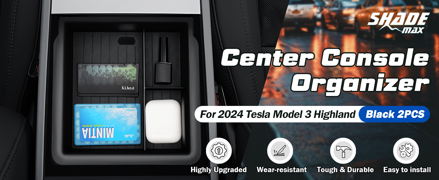 Shademax DualLayer Center Console Organizer Tray Custom