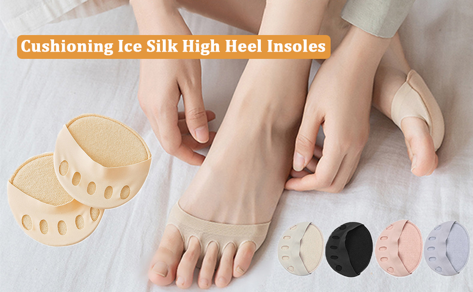 Cushioning Ice Silk High Heel Insoles