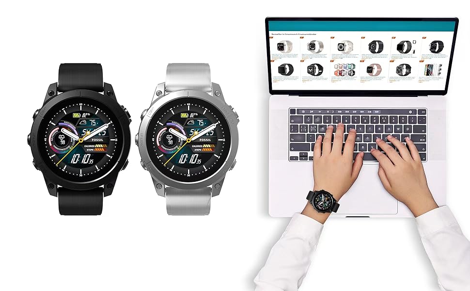 Edelstahl Classic Upgrade Ersatzarmband für Garmin Smartwatch