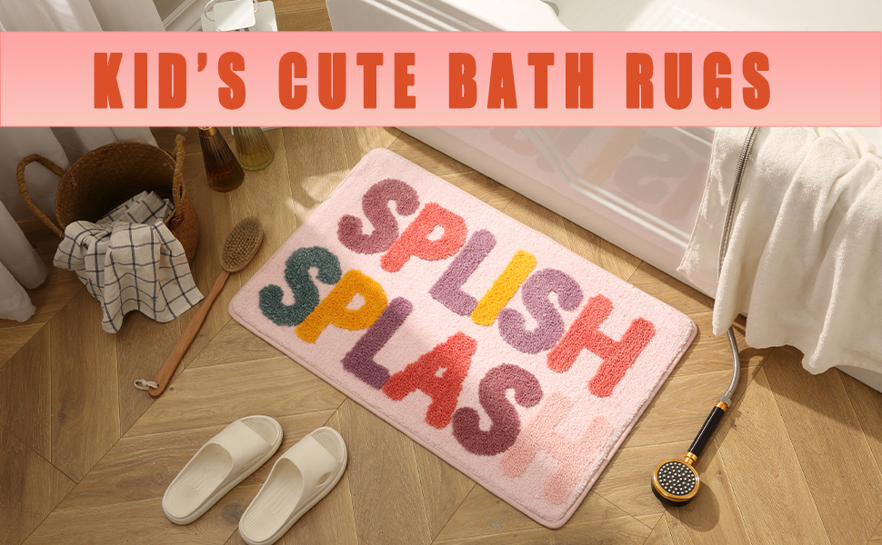 BUTOTOU Bathroom Funny Rugs Cute Bath Rugs NonSlip for
