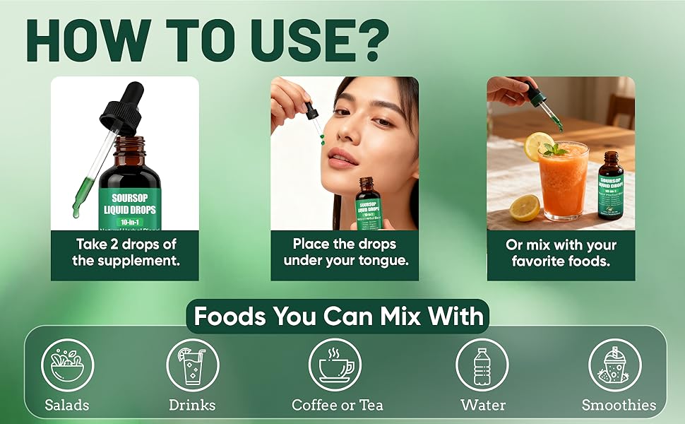 Soursop Bitters Extract Liquid Drops