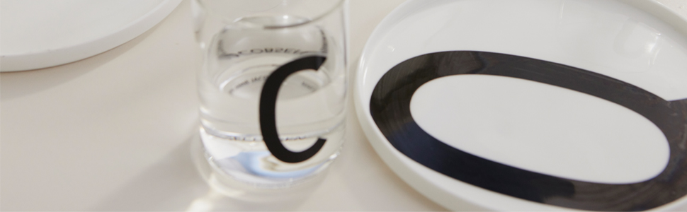 Porcelain Plates A-Z from DESIGN LETTERS