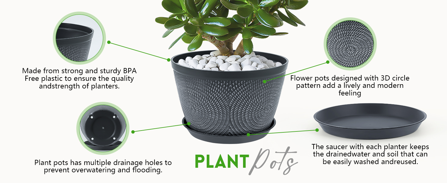 flower pots outdoor 