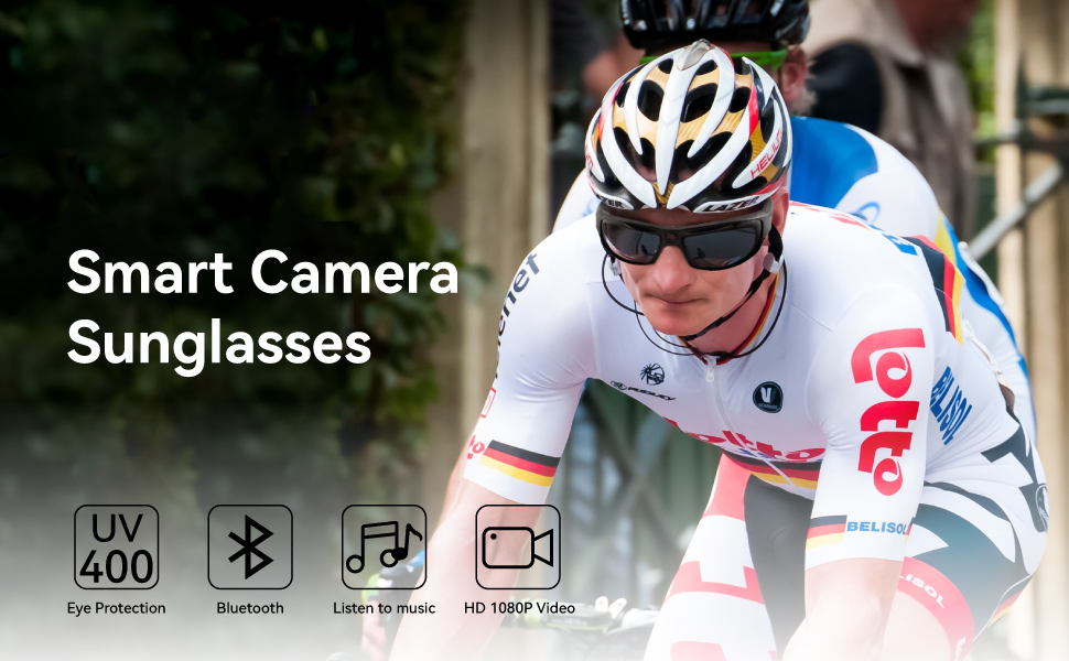 RunCam G4F Camera Video Sunglasses 1080P HandsFree Filming Smart