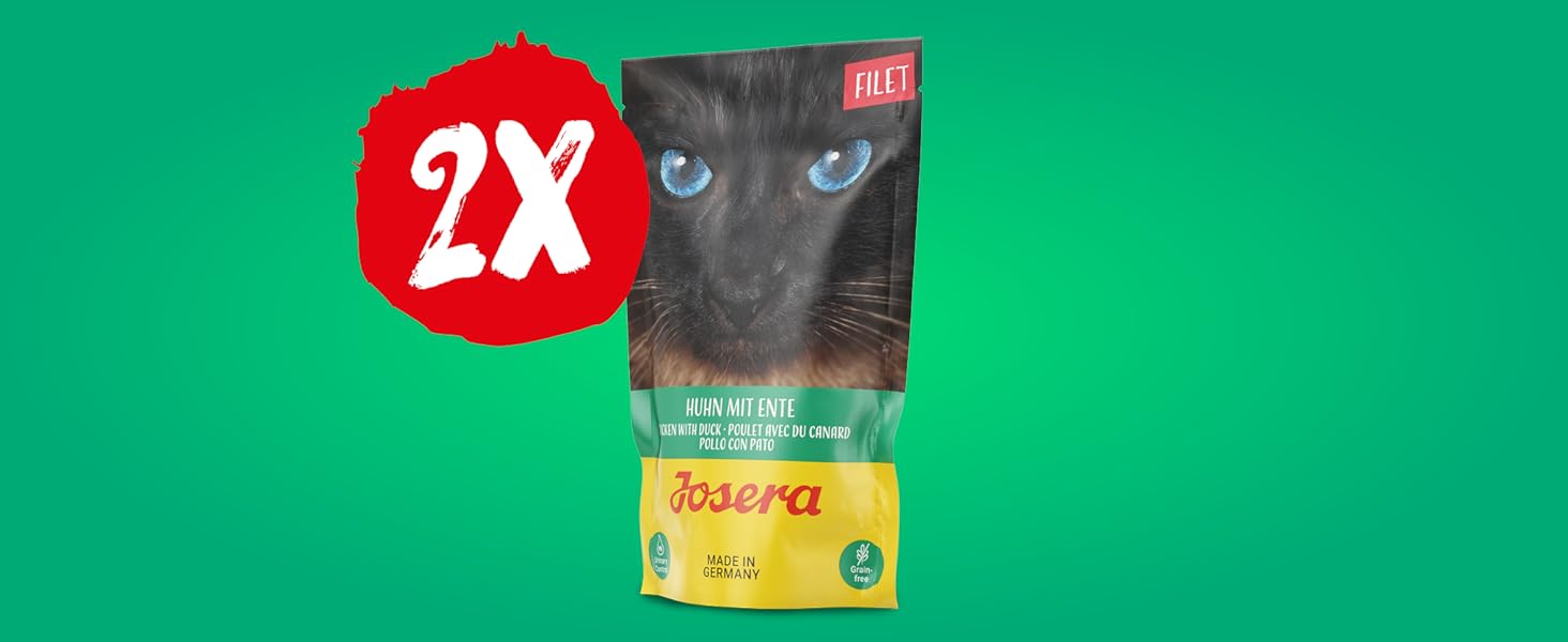 Katzennassfutter Josera Filet Huhn mit Ente