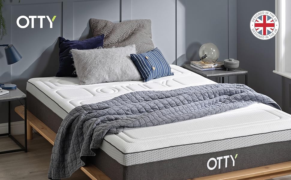 OTTY Pure Super King Luxury Hybrid Bamboo & Charcoal Mattress Up to