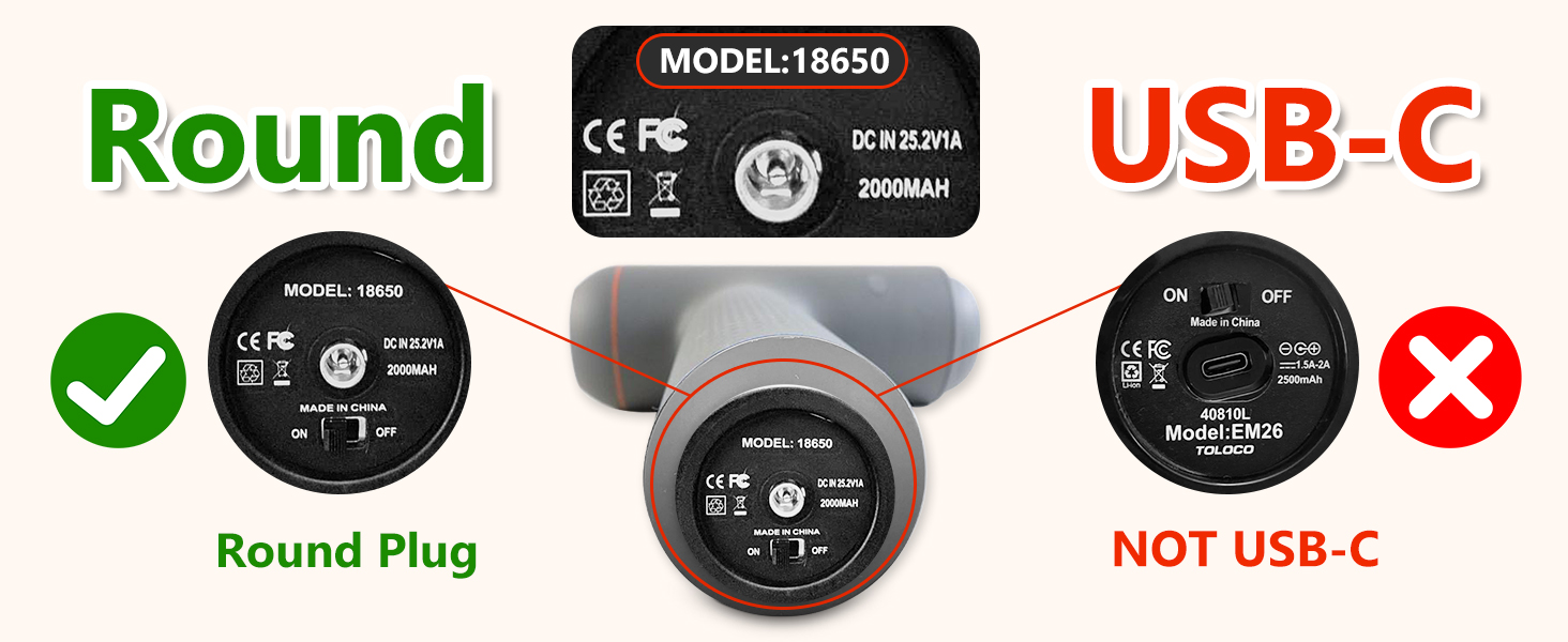 darkiron massage gun charger