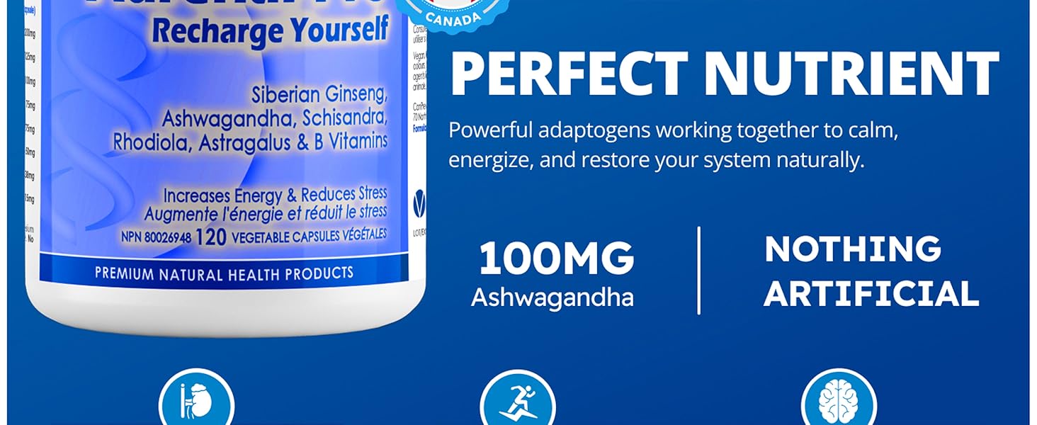 adreneal siberal ginseng ashwagandha schisandra rhodiola astragalus B Vitamins