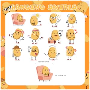 Potato Hanging Swirls