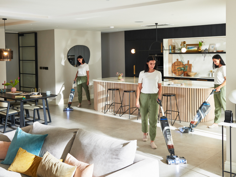 Vax Glide 2 Cordless Hardfloor Cleaner Washes, cleans and dries