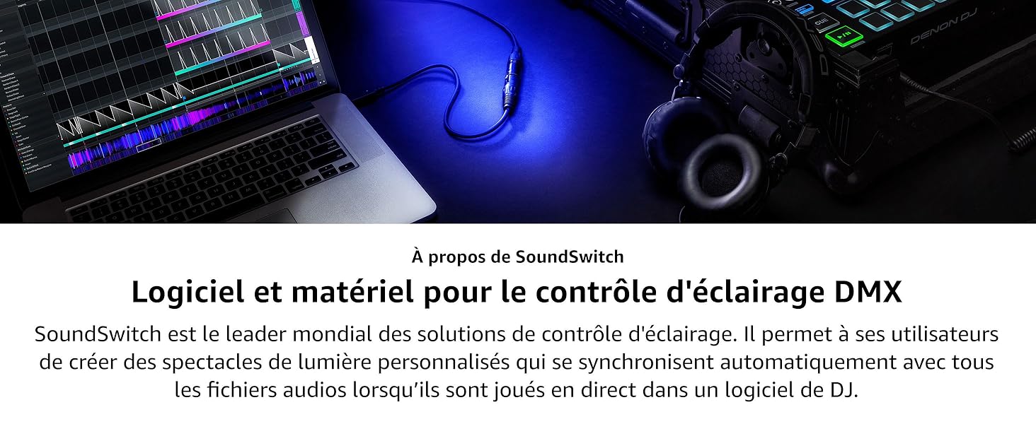 SoundSwitch DMX Micro Interface USB vers interface DMX avec 3 mois d´accès