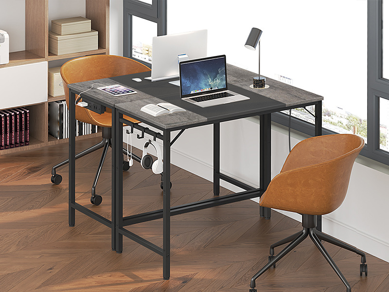 Компьютерный стол, Стол для домашнего офиса с розеткой