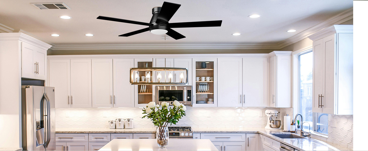 white ceiling fan with light 