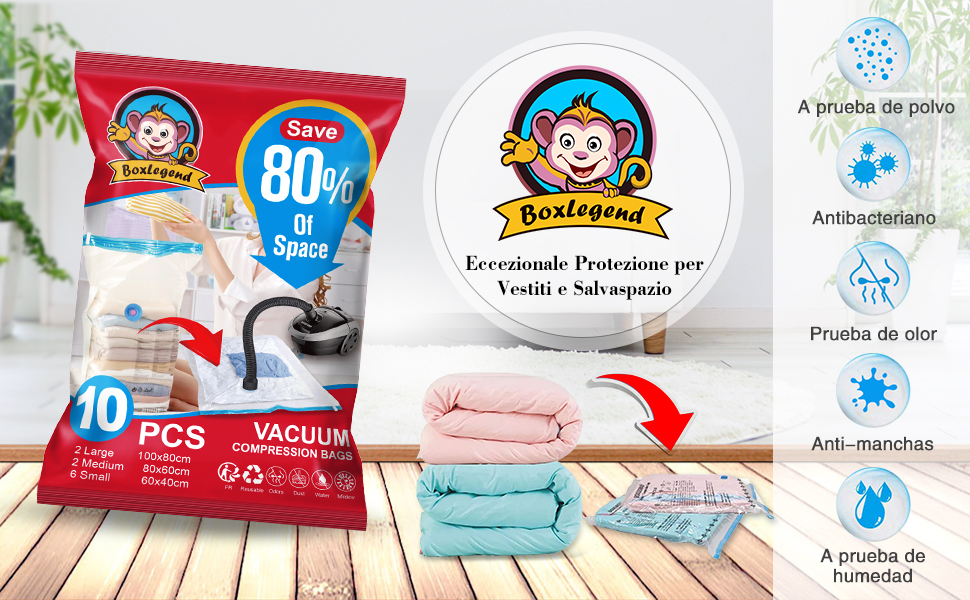 bolsas ropa aspirador