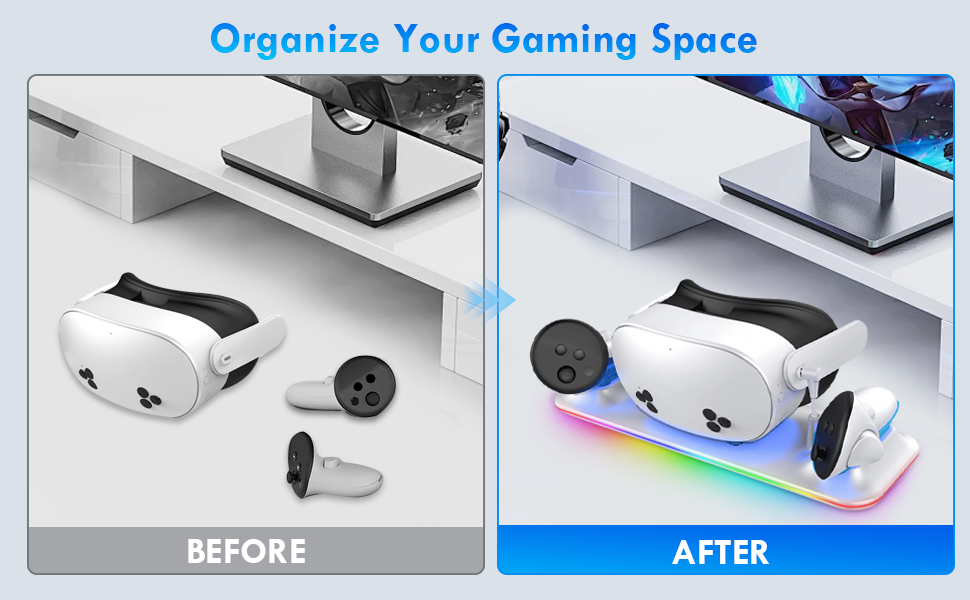 meta quest 3s charging dock