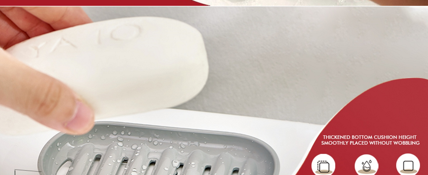 Star Shaped Self Design Soap Case Holder for Bathroom