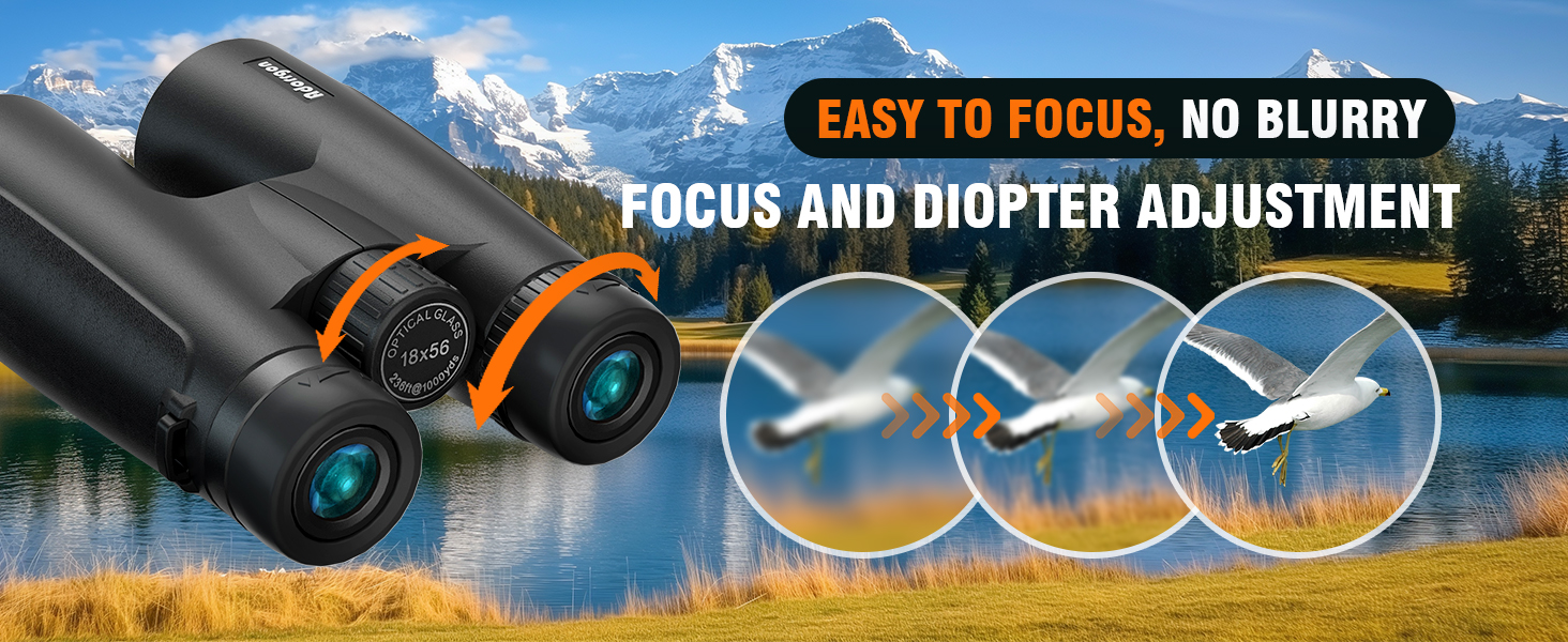 Easy to focus binoculars