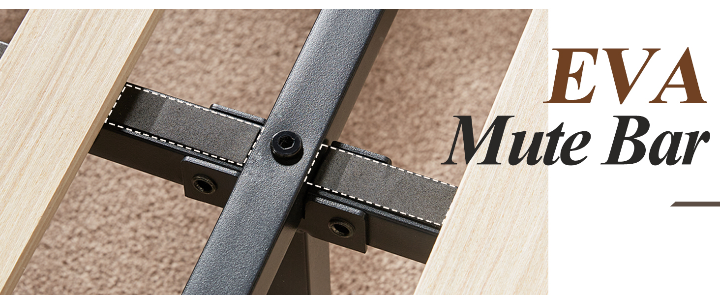 Jocisland Wood Platform Bed Frame King Size Upholstered Tufted