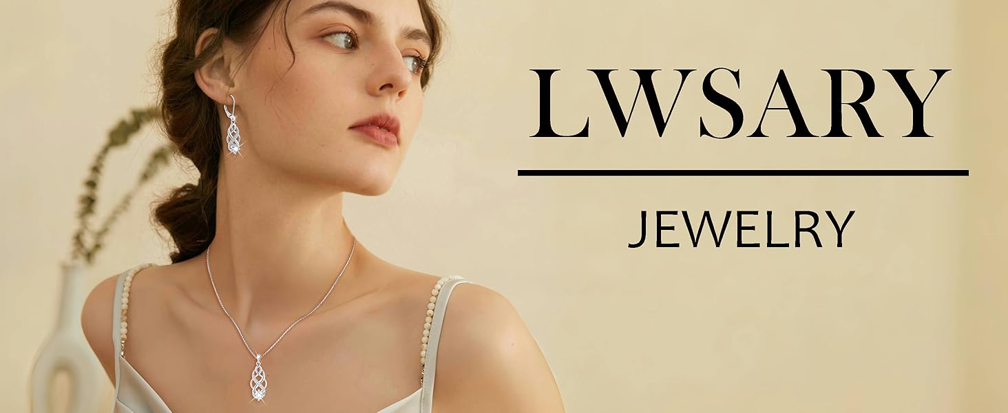 lwsary infinity Celtic knot necklace for women