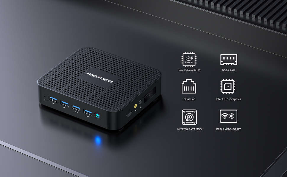 MINISFORUM GK41 ミニPC Celeron J4125 DDR4 Amazon.co.jp: MINISFORUM GK41 ミニPC Celeron J4125 DDR4 8GB