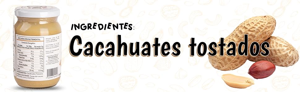 SPN-T2G BOWL BAR | Crema de cacahuates sin glúten, sin lácteos ni azúcar añadida