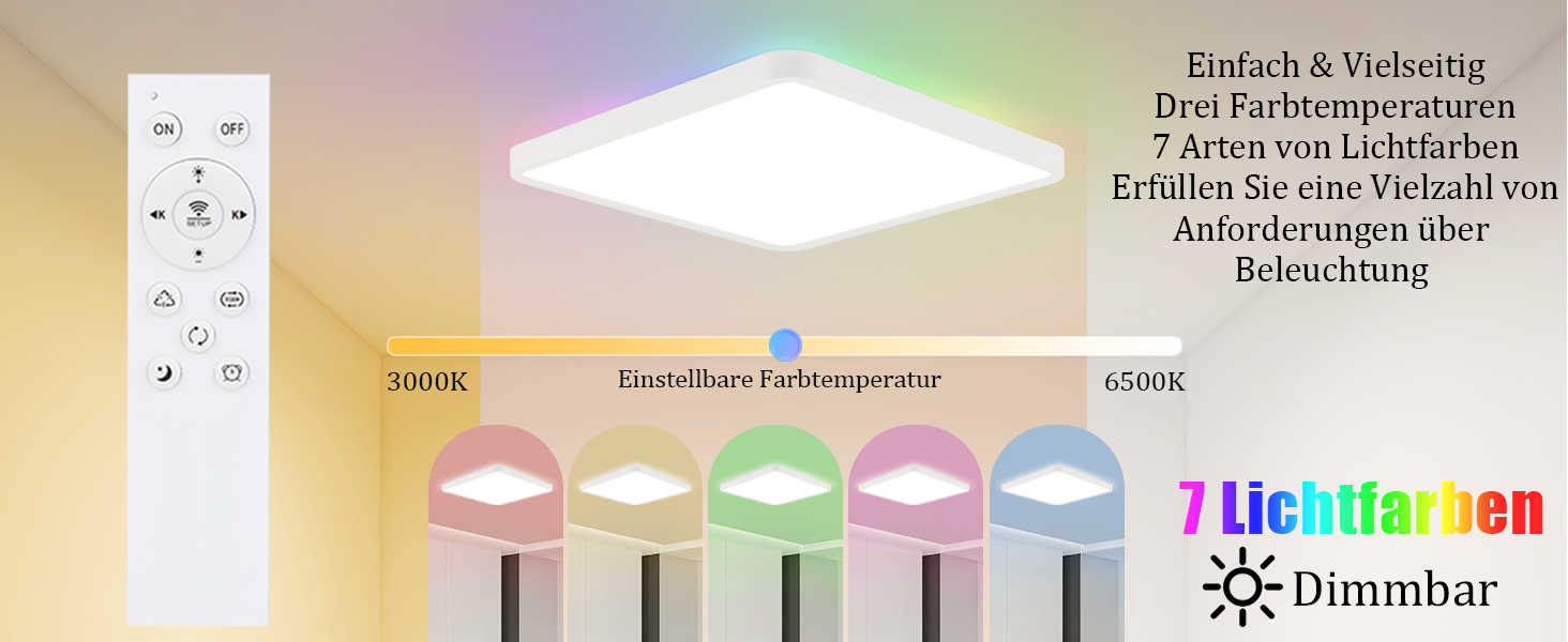 led deckenleuchte farbwechsel