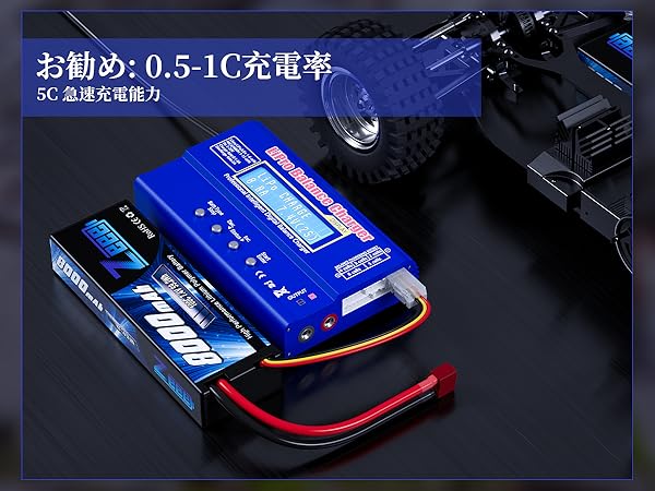 Amazon.co.jp: ゼエエ Zeee 2S リポバッテリー 8000mAh 7.4V