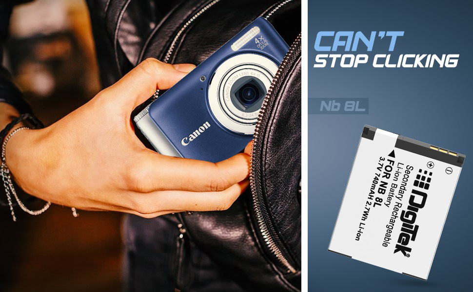 ​rechargeable battery; digitek battery; canon DSLR camera battery; battery for DSLR camera; battery