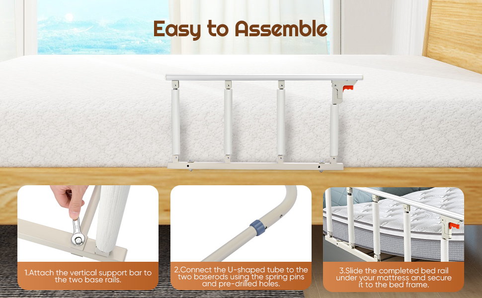 folding bed rails