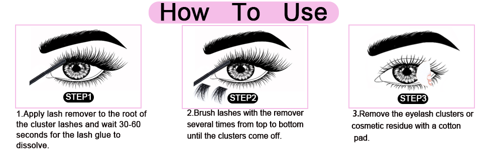 LASH REMOVER HOW TO USE
