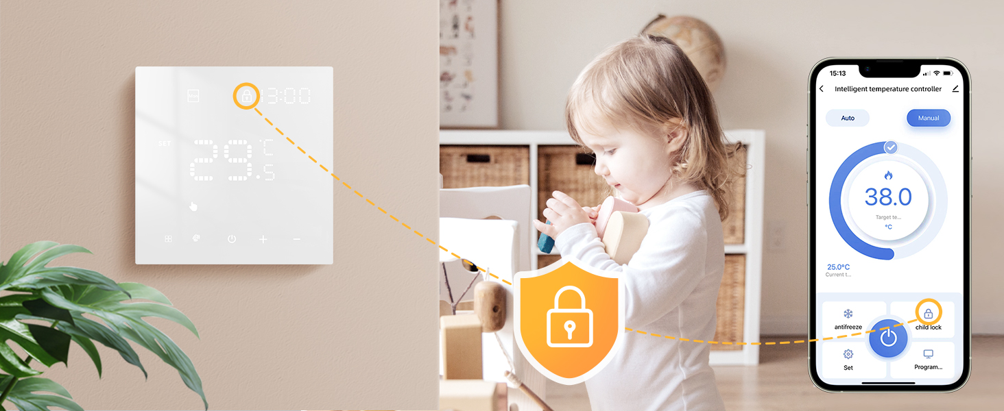 Thermostat für Fußbodenheizung