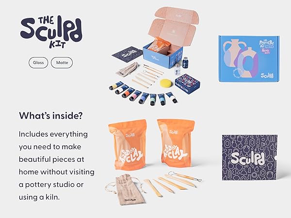 What's Inside the Sculpd Pottery Kit