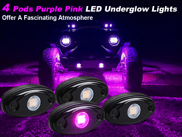 Amazon.com: Blue LED Rock Lights, POVTOR Off Road Rock Light
