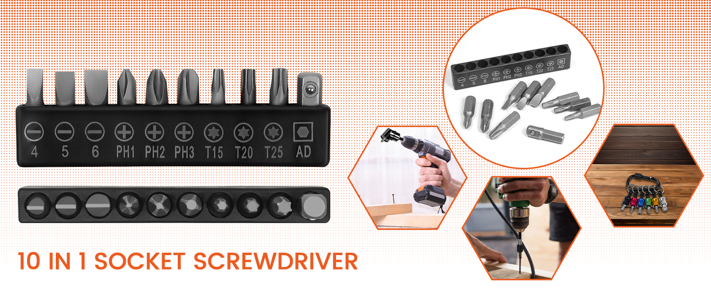 10 in 1 Screwdriver Bit Kit