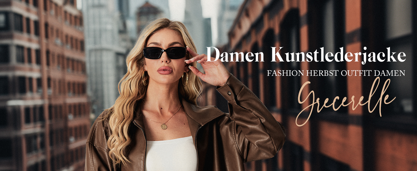 kunstlederjacke damen lederimitat jacke damen bikerjacke damen leather jacket