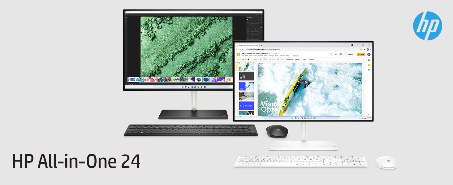 HP 24 Inch AllinOne Desktop PC 24ck0000na, Windows 11 Home, AMD