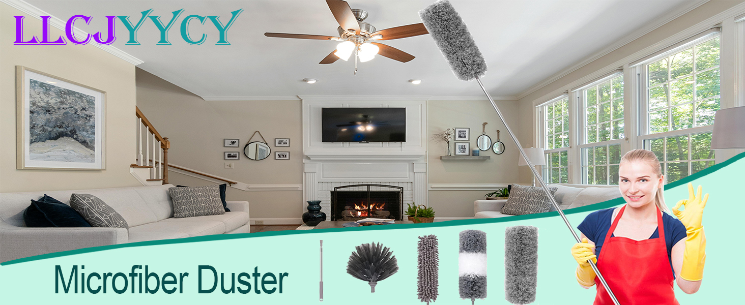 microfiber duster feather Duster spider web brush with pole duster with extension pole