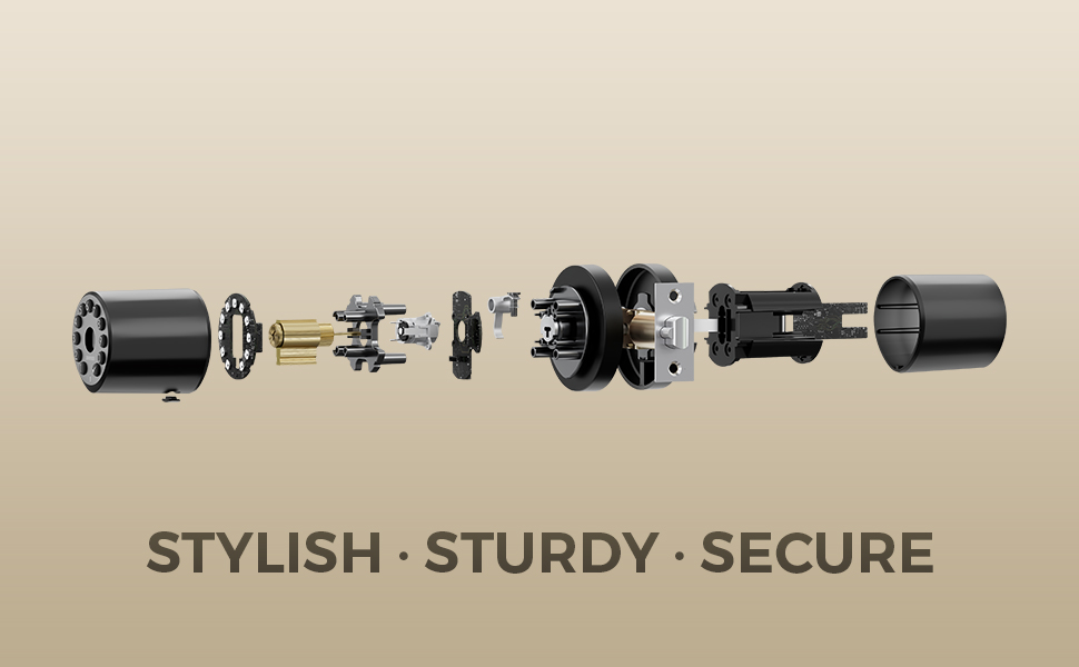 zincker Door Knob with Keypad Lock Interior Keyless Child Proof