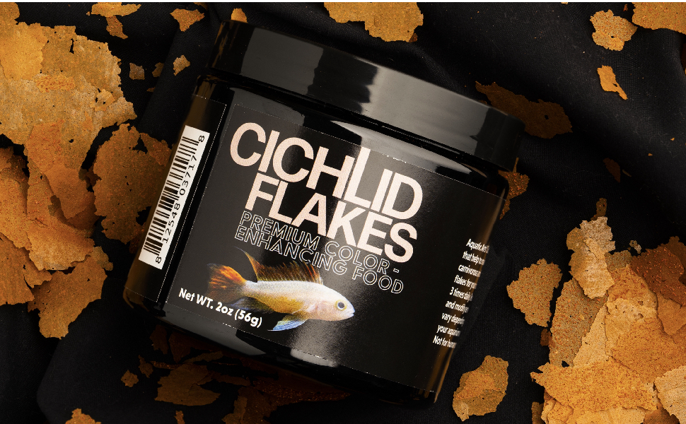 Aquatic Arts Cichlid Fish Food Flakes, African Cichlid