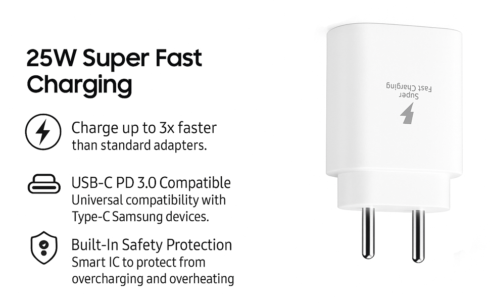 25W FAST CHARGING