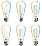 Cree Lighting Connected Max Smart Led Vintage Glass Filament Bulb Edison St19 60W Tunable White, ...