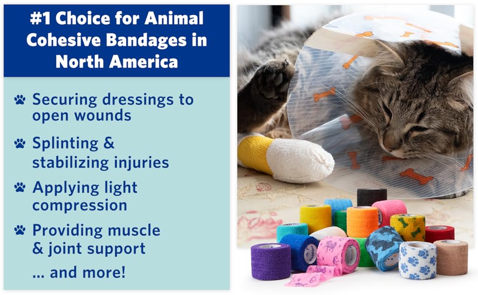#1 choice for animal cohesive bandages in North America