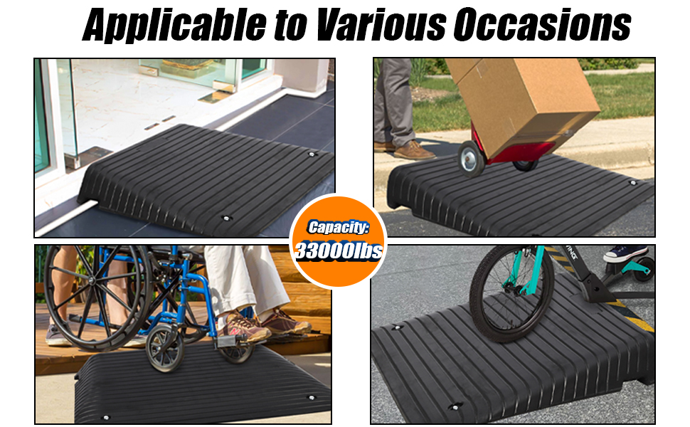 Recycled Rubber Curb Ramps