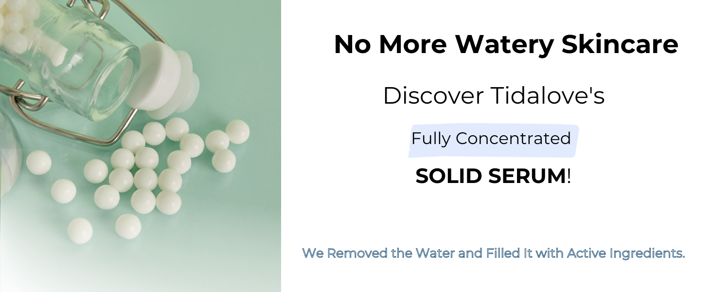Solid serum no more watery skincare