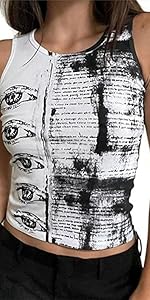 Y2K crop tank