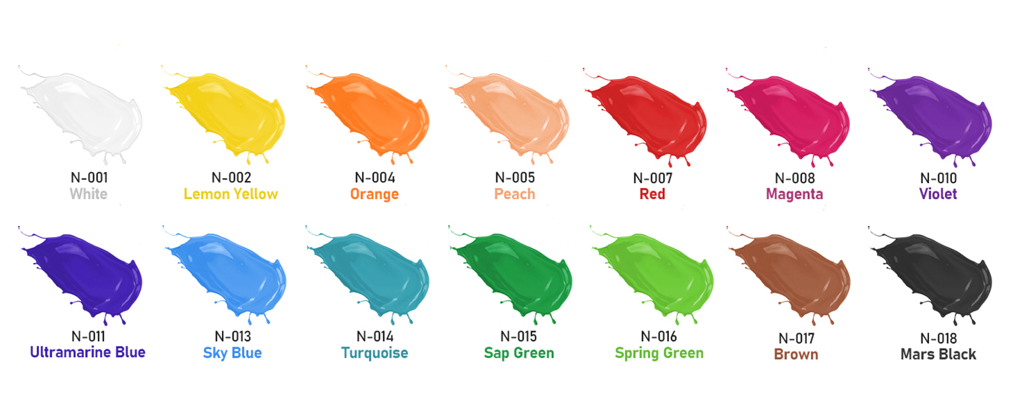 14 colors washable paint