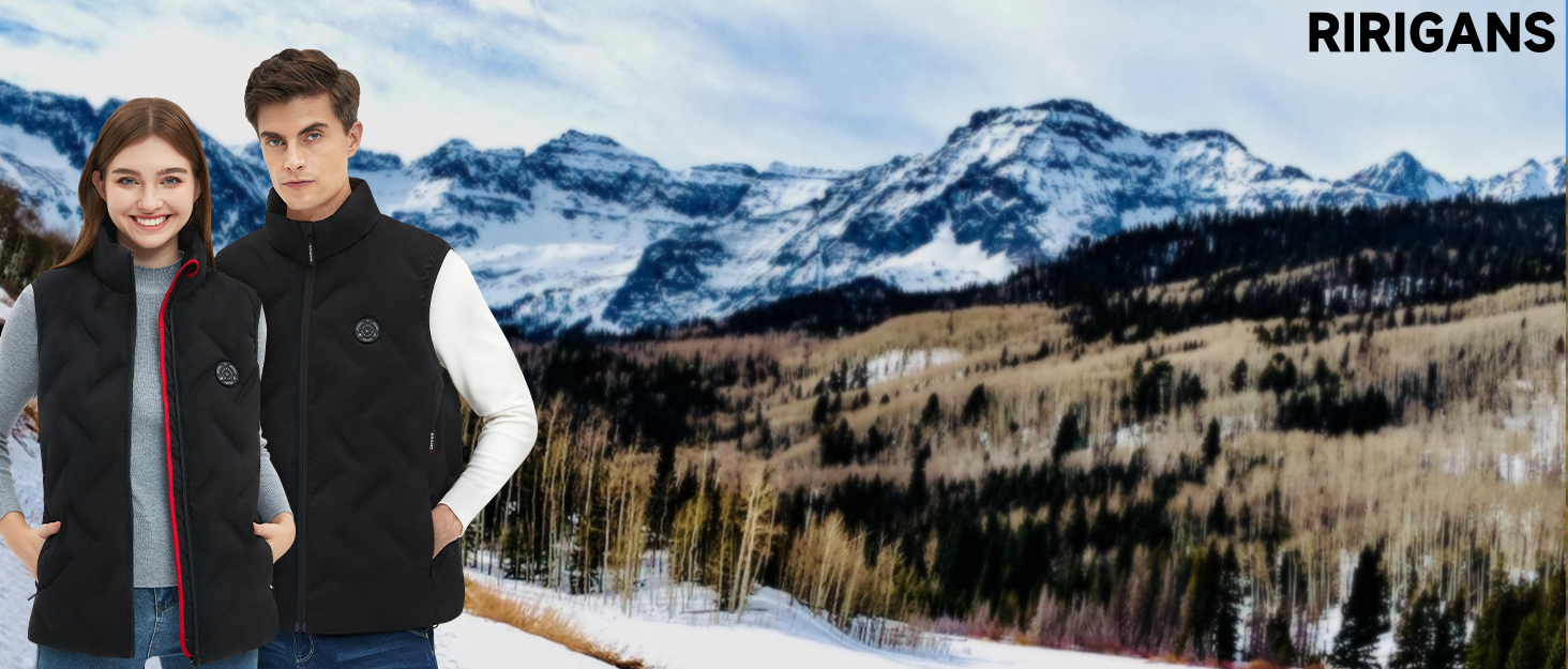 RIRIGANS Mens/Womens Heated Vest for Winter
