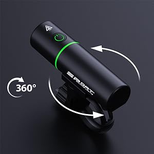 ashblack様 Amazon | BOSIWO 自転車 ライト 大容量2200mAh USB充電式 LED